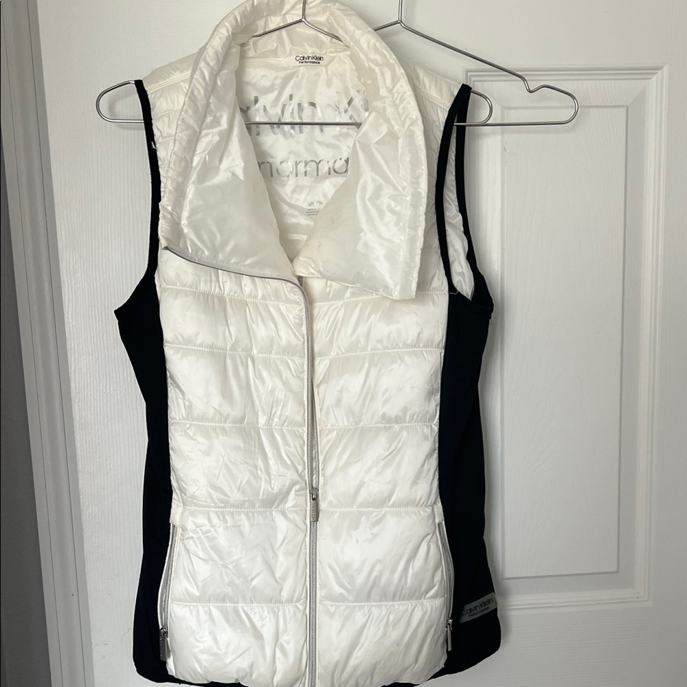 Calvin Klein Cream Puffer Vest